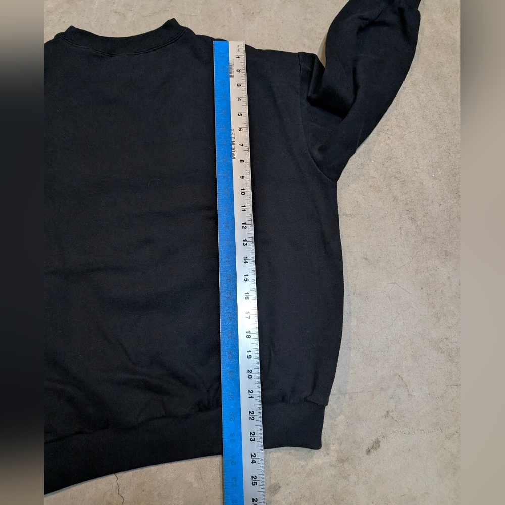 VTG 90s Basic Editions Black Halloween Crewneck S… - image 5